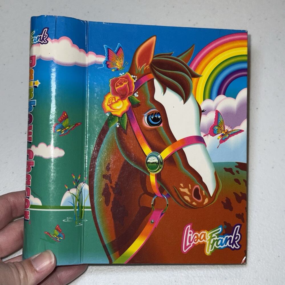 Lisa Frank Vintage Rainbow Chaser Horse Photo Picture Album 2000s Y2K
